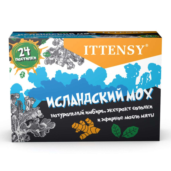 Пастилки ITTENSY Исландский мох, 24 шт. фото в интернет-аптеке "Фармсервис"