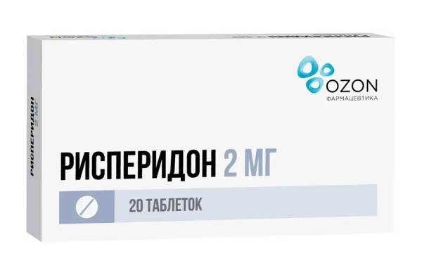 Рисперидон таблетки, покрытые плёночной оболочкой 2мг №20 фото в интернет-аптеке "Фармсервис" Рисперидон таблетки, покрытые плёночной оболочкой 2мг №20 фото в интернет-аптеке "Фармсервис"