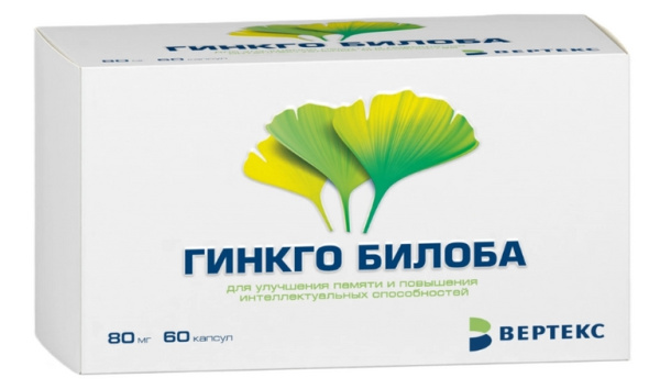 Гинкго Билоба капсулы 80мг №60 фото в интернет-аптеке "Фармсервис"