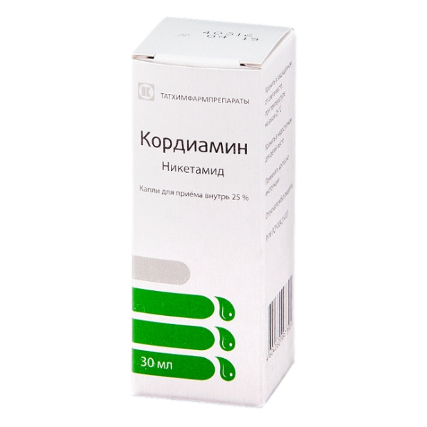 Кордиамин капли для приёма внутрь 250мг/мл x 30мл №1 фото в интернет-аптеке "Фармсервис"