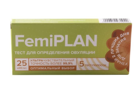 Тест на овуляцию Femiplan №5 детальное фото в интернет-аптеке "Фармсервис"