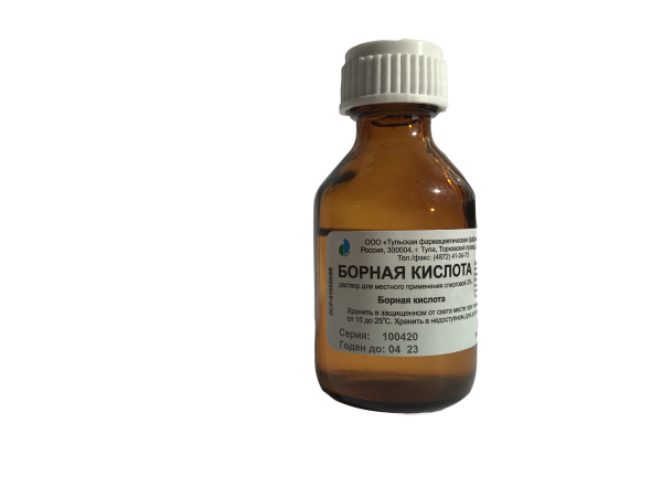 Борная кислота раствор для местного применения, [спиртовой] 3% x 25мл №1 фото в интернет-аптеке "Фармсервис"