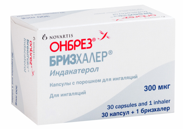Онбрез Бризхалер капсулы с порошком для ингаляции 300мкг №30 фото в интернет-аптеке "Фармсервис" Онбрез Бризхалер капсулы с порошком для ингаляции 300мкг №30 фото в интернет-аптеке "Фармсервис"