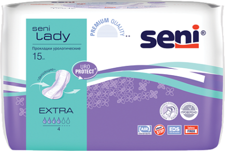 Прокладки урологические SENI LADY Extra №15  детальное фото в интернет-аптеке "Фармсервис"