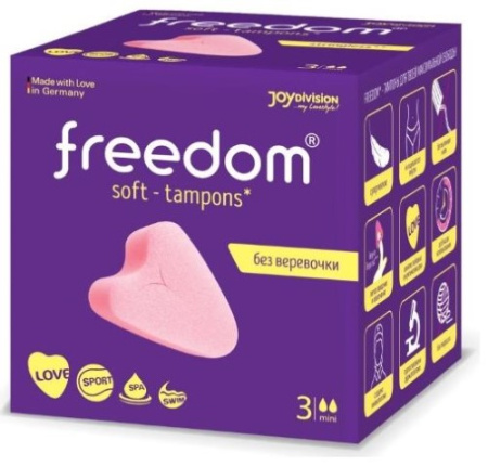 Тампоны гигиенические FREEDOM Mini №3 детальное фото в интернет-аптеке "Фармсервис"