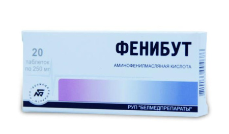 Фенибут таблетки 250 мг №20 детальное фото в интернет-аптеке "Фармсервис"