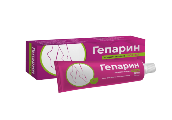 Гепарин гель для наружного применения 1000МЕ/г x 100г №1 фото в интернет-аптеке "Фармсервис"