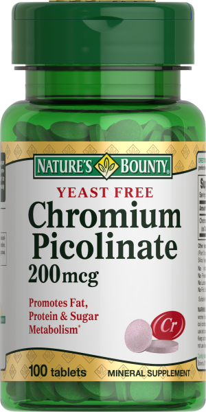 Нэйчес Баунти (Natures Bounty) Бездрожжевой пиколинат хрома таблетки №100 фото в интернет-аптеке "Фармсервис"