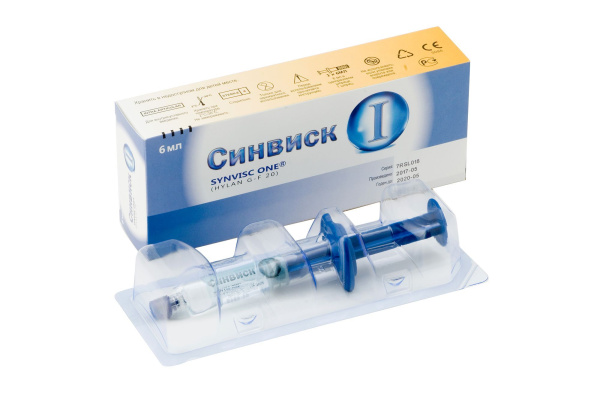 Синвиск шприц(р-р. для внутрисуставного введ.) 6мл №1 фото в интернет-аптеке "Фармсервис" Синвиск шприц(р-р. для внутрисуставного введ.) 6мл №1 фото в интернет-аптеке "Фармсервис"