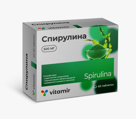 Спирулина Витамир таблетки 500мг №60 детальное фото в интернет-аптеке "Фармсервис"
