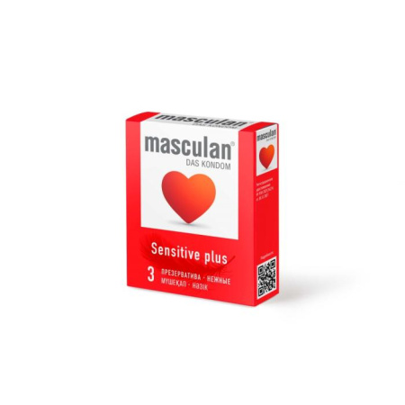 Презерватив MASCULAN Sensitive plus №3 детальное фото в интернет-аптеке "Фармсервис"