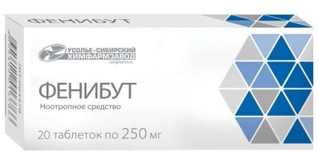 Фенибут таблетки 250мг №20 детальное фото в интернет-аптеке "Фармсервис"