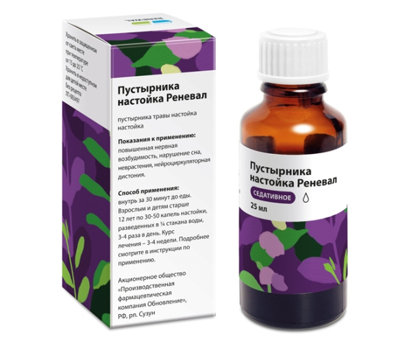 Пустырника настойка Реневал настойка 200г/1000мл x 25мл №1 фото в интернет-аптеке "Фармсервис"