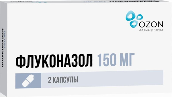 Флуконазол капсулы 150мг №2 фото в интернет-аптеке "Фармсервис"
