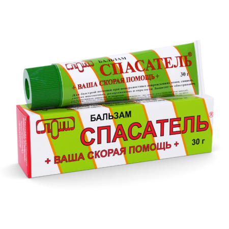 Бальзам СПАСАТЕЛЬ 30г (туба) детальное фото в интернет-аптеке "Фармсервис"