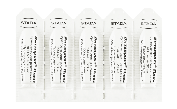 Витапрост Плюс суппозитории ректальные 400мг+20мг №10 фото в интернет-аптеке "Фармсервис"