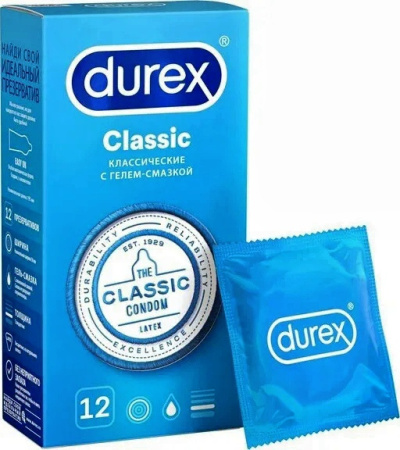 Презерватив DUREX Classic (классические) №12  детальное фото в интернет-аптеке "Фармсервис"
