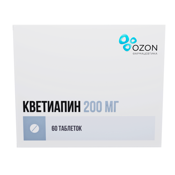 Кветиапин таблетки, покрытые плёночной оболочкой 200мг №60 фото в интернет-аптеке "Фармсервис" Кветиапин таблетки, покрытые плёночной оболочкой 200мг №60 фото в интернет-аптеке "Фармсервис"