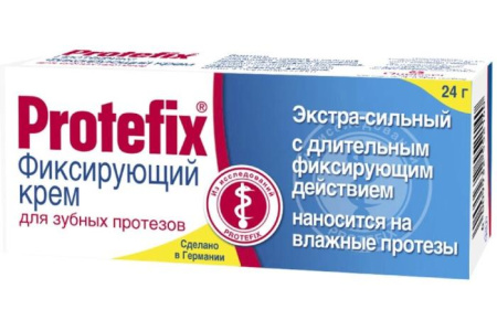 Протефикс крем фиксирующий экстра-сильный для зубных протезов 20мл детальное фото в интернет-аптеке "Фармсервис"