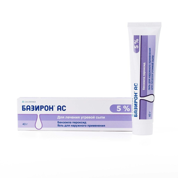 Базирон АС гель для наружного применения 5% x 40г №1 фото в интернет-аптеке "Фармсервис"