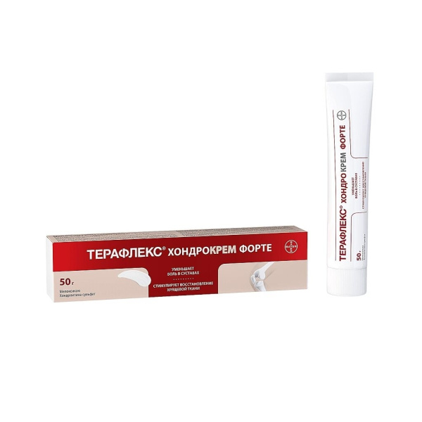 Терафлекс Хондрокрем Форте крем для наружного применения 1%+5% x 50г №1 фото в интернет-аптеке "Фармсервис"