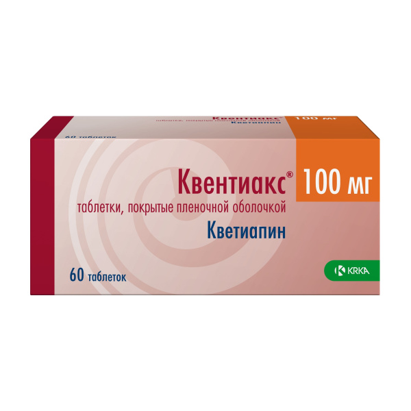 Квентиакс таблетки, покрытые плёночной оболочкой 100мг №60 фото в интернет-аптеке "Фармсервис" Квентиакс таблетки, покрытые плёночной оболочкой 100мг №60 фото в интернет-аптеке "Фармсервис"