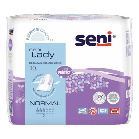 Прокладки урологические SENI LADY Normal №10 детальное фото в интернет-аптеке "Фармсервис"