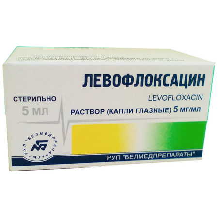 Левофлоксацин капли глазные 0.5% x 5мл №1 детальное фото в интернет-аптеке "Фармсервис"