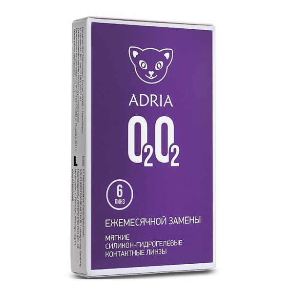 Линзы ADRIA O2O2 (6 линз) фото в интернет-аптеке "Фармсервис"