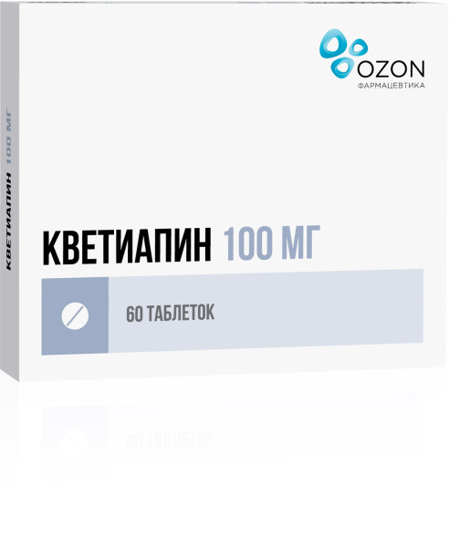 Кветиапин таблетки, покрытые плёночной оболочкой 100мг №60 фото в интернет-аптеке "Фармсервис" Кветиапин таблетки, покрытые плёночной оболочкой 100мг №60 фото в интернет-аптеке "Фармсервис"