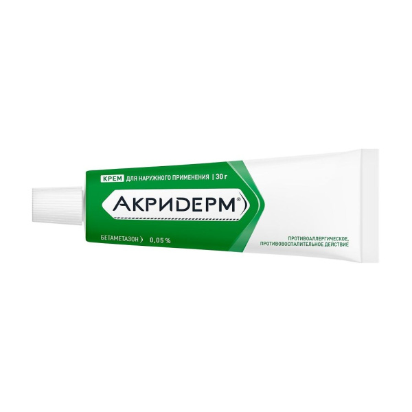 Акридерм крем для наружного применения 0.05% x 30г №1 фото в интернет-аптеке "Фармсервис"