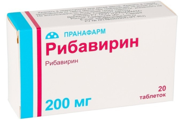 Рибавирин таблетки 200мг №20 фото в интернет-аптеке "Фармсервис"