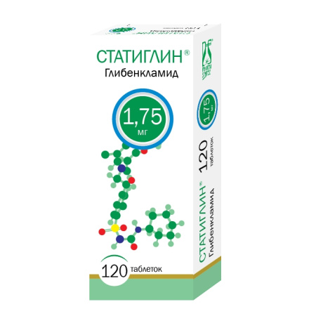 Статиглин таблетки 1.75мг №120 детальное фото в интернет-аптеке "Фармсервис"