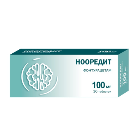 Нооредит таблетки 100мг №30 детальное фото в интернет-аптеке "Фармсервис"