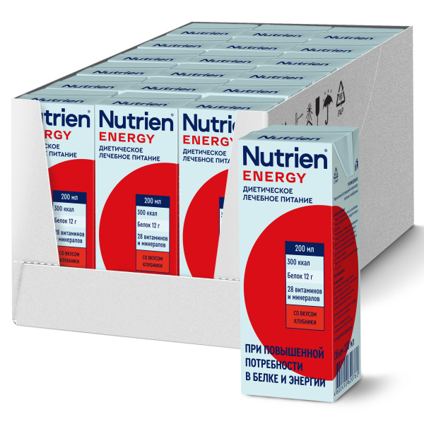 Смесь молочная Нутриэн Энергия со вкусом клубники 200мл фото в интернет-аптеке "Фармсервис"