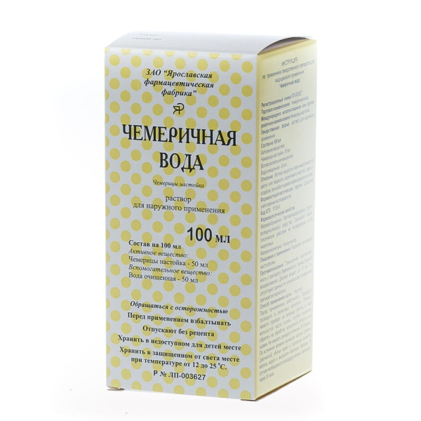 Чемеричная вода раствор для наружного применения 50мл/100мл x 100мл №1 фото в интернет-аптеке "Фармсервис"