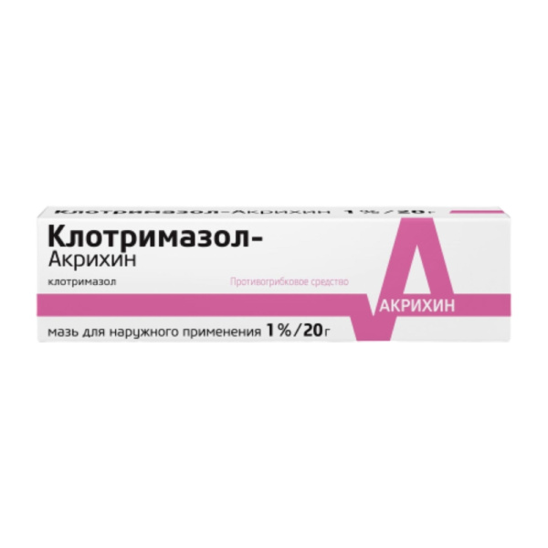 Клотримазол-Акрихин мазь для наружного применения 1% x 20г №1 фото в интернет-аптеке "Фармсервис"