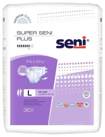 Подгузники для взрослых SUPER SENI AIR PLUS Large №30 детальное фото в интернет-аптеке "Фармсервис"