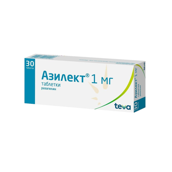 Азилект таблетки 1мг №30 фото в интернет-аптеке "Фармсервис" Азилект таблетки 1мг №30 фото в интернет-аптеке "Фармсервис"