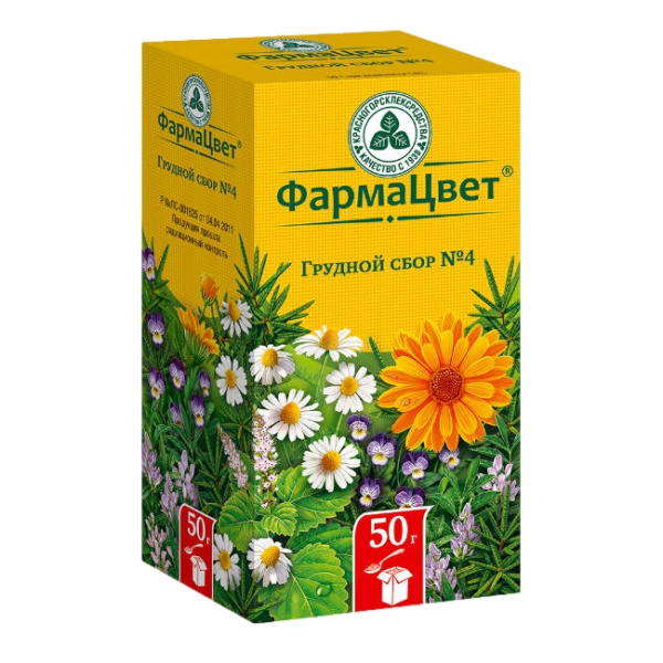Грудной сбор №4 сбор измельченный x 50г №1 фото в интернет-аптеке "Фармсервис"