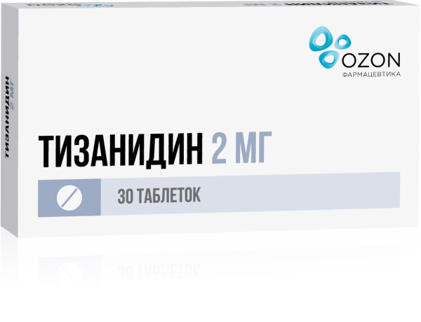 Тизанидин таблетки 2мг №30 фото в интернет-аптеке "Фармсервис"