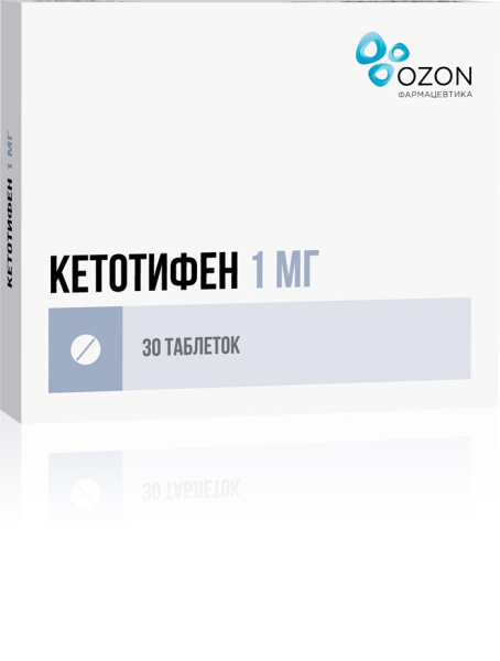 Кетотифен таблетки 1мг №30 фото в интернет-аптеке "Фармсервис" Кетотифен таблетки 1мг №30 фото в интернет-аптеке "Фармсервис"