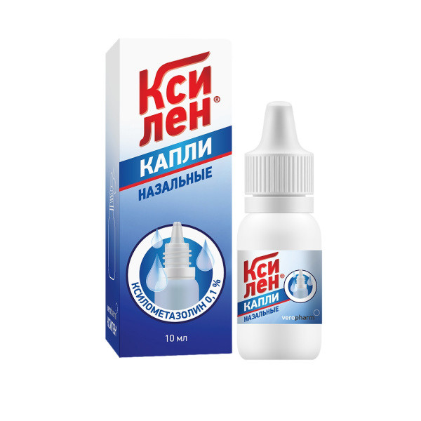 Ксилен капли назальные 0.1% x 10мл №1 фото в интернет-аптеке "Фармсервис"