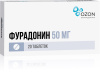 Фурадонин таблетки 50мг №20 детальное фото в интернет-аптеке "Фармсервис"