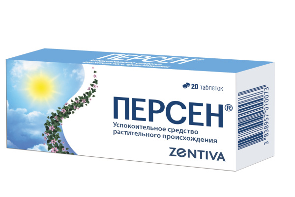 Персен таблетки, покрытые оболочкой 50мг+25мг+25мг №20 фото в интернет-аптеке "Фармсервис" Персен таблетки, покрытые оболочкой 50мг+25мг+25мг №20 фото в интернет-аптеке "Фармсервис"