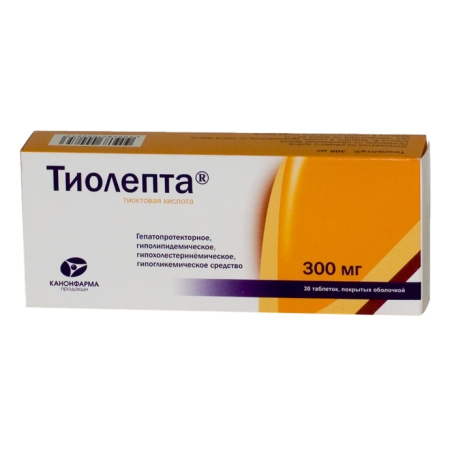 Тиолепта таблетки, покрытые плёночной оболочкой 300мг №30 детальное фото в интернет-аптеке "Фармсервис"
