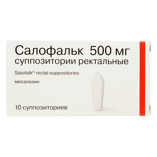 Салофальк суппозитории ректальные 500мг №10 фото в интернет-аптеке "Фармсервис"
