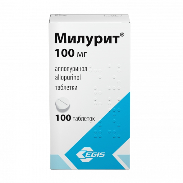Милурит таблетки 100мг №100 фото в интернет-аптеке "Фармсервис" Милурит таблетки 100мг №100 фото в интернет-аптеке "Фармсервис"