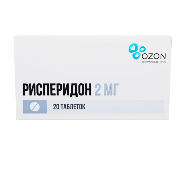 РИСПЕРИДОН таблетки, покрытые плёночной оболочкой 2мг №20 фото в интернет-аптеке "Фармсервис" РИСПЕРИДОН таблетки, покрытые плёночной оболочкой 2мг №20 фото в интернет-аптеке "Фармсервис"