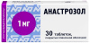 Анастрозол таблетки, покрытые плёночной оболочкой 1мг №30 детальное фото в интернет-аптеке "Фармсервис"